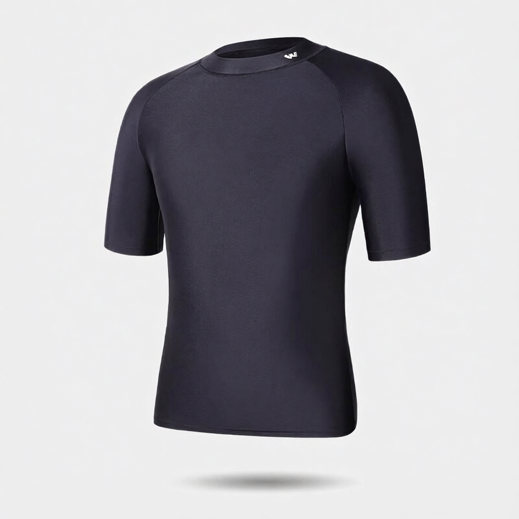 Quick-Dry Polyester Men's Surf Rash Guard & Swim Shorts Set