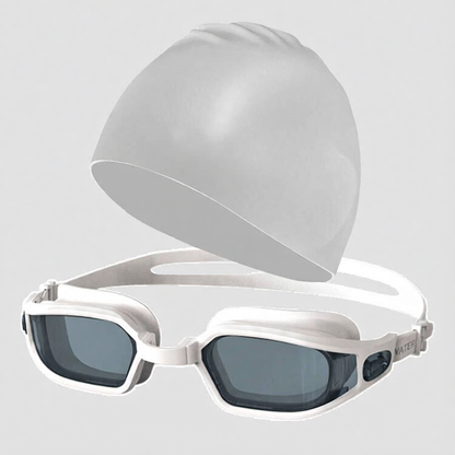 Silicone Frame Anti-Fog Swim Goggles with UV Protection for Men and Women