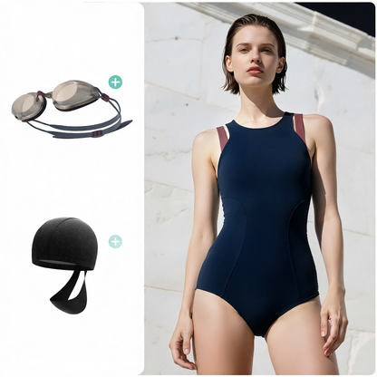 Premium Stretch Nylon Spandex Gymnastic Leotard for Women with Racerback Design and Side Panels