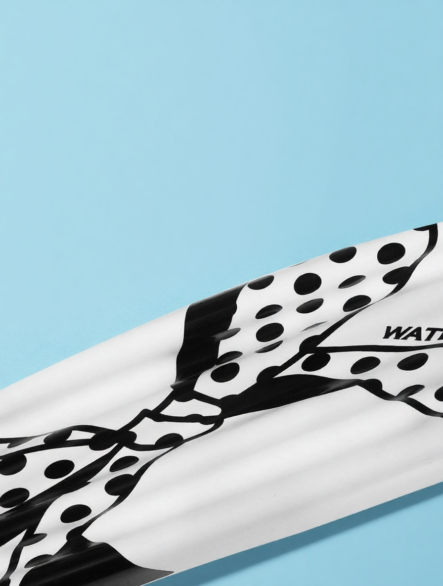Silicone Swim Cap with Polka Dot Bow Design - Waterproof and Comfortable for Women