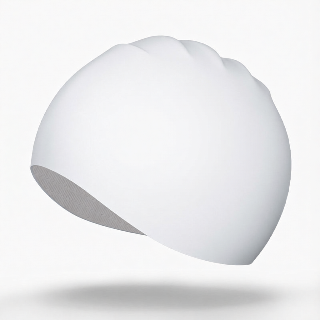 Silicone Swim Cap with Anti-Slip Design for Women, Waterproof and Comfortable Swimming Hat for Long Hair, Soft Elastic Material