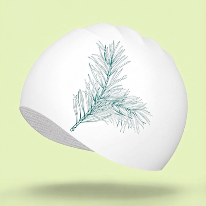 Silicone Swim Cap with Tulip Pattern Design for Women - Water Resistant and Comfortable Swimming Hat