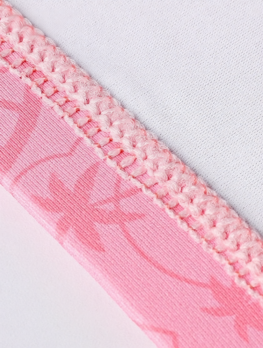 Polyester Swim Cap with Waterproof Print Design for Women and Girls