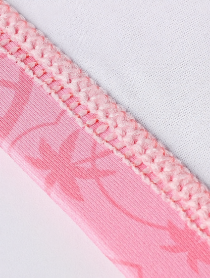 Polyester Swim Cap with Waterproof Print Design for Women and Girls