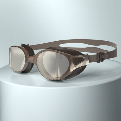 Silicone Swim Goggles with Anti-Fog Lens for Clear Vision and Comfortable Fit
