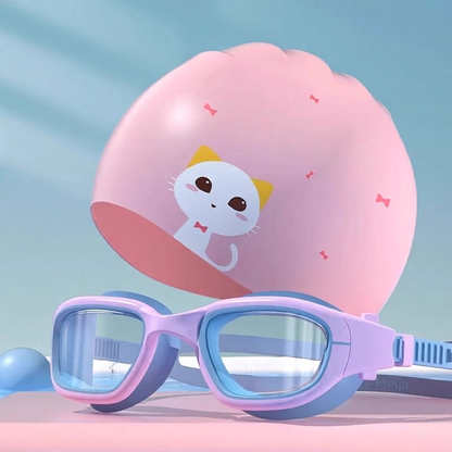 Soft Silicone Kids Swim Goggles with Anti-Fog Lens and Comfort Fit Design