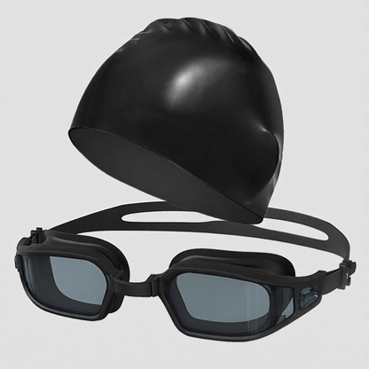 Silicone Frame Anti-Fog Swim Goggles with UV Protection for Men and Women