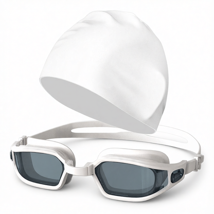 Silicone Frame Anti-Fog Swim Goggles with UV Protection for Men and Women