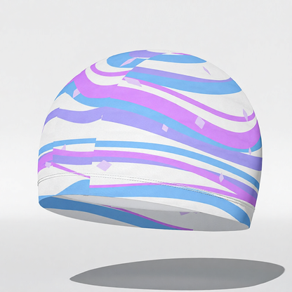 Cotton Swim Cap for Kids with Cartoon Print - Comfortable, Waterproof Swim Hat for Pool and Beach Activities