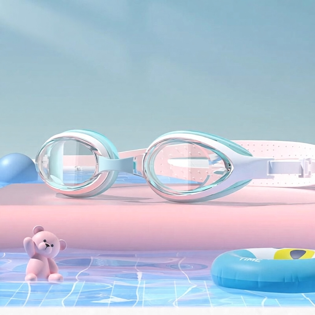 Soft Silicone Kids Swim Goggles with Anti-Fog Lens and Comfort Fit Design
