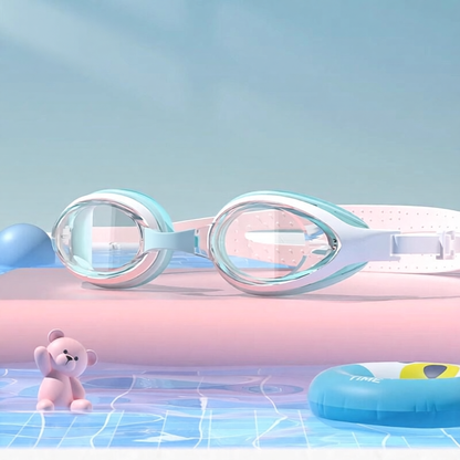 Soft Silicone Kids Swim Goggles with Anti-Fog Lens and Comfort Fit Design