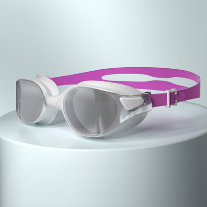 Silicone Swim Goggles with Anti-Fog Lens for Clear Vision and Comfortable Fit