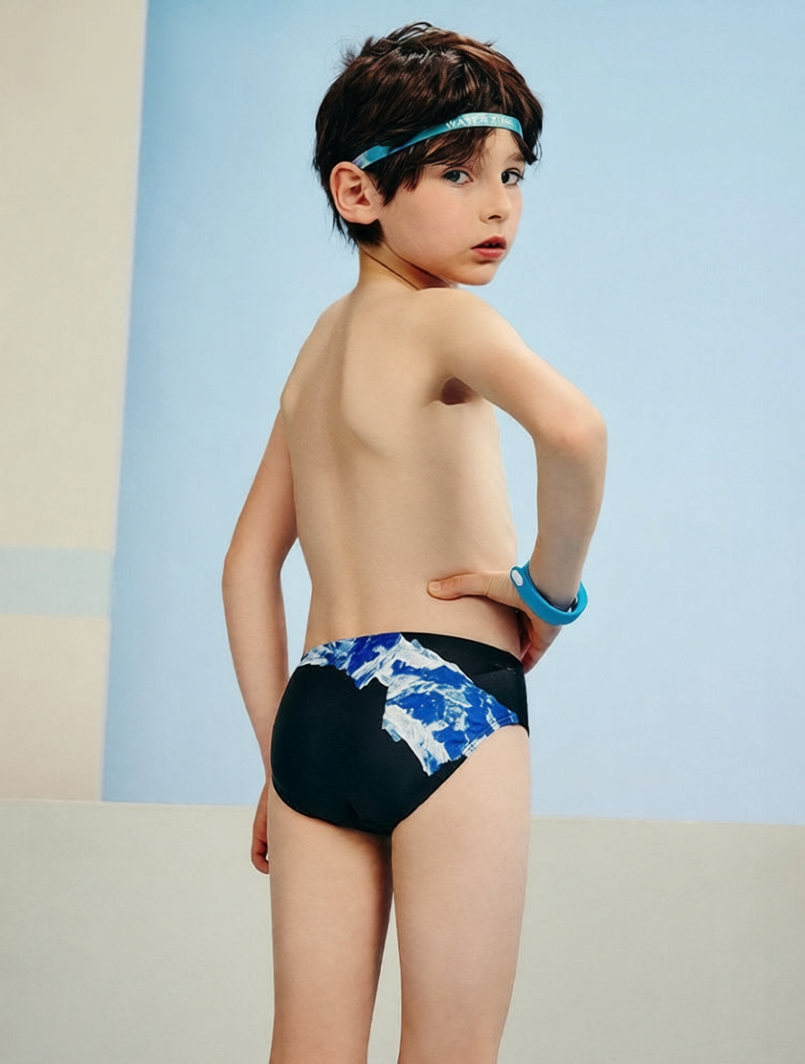 Cotton Blend Kids Swim Briefs - Comfortable, Quick-Dry, and Durable for Active Play