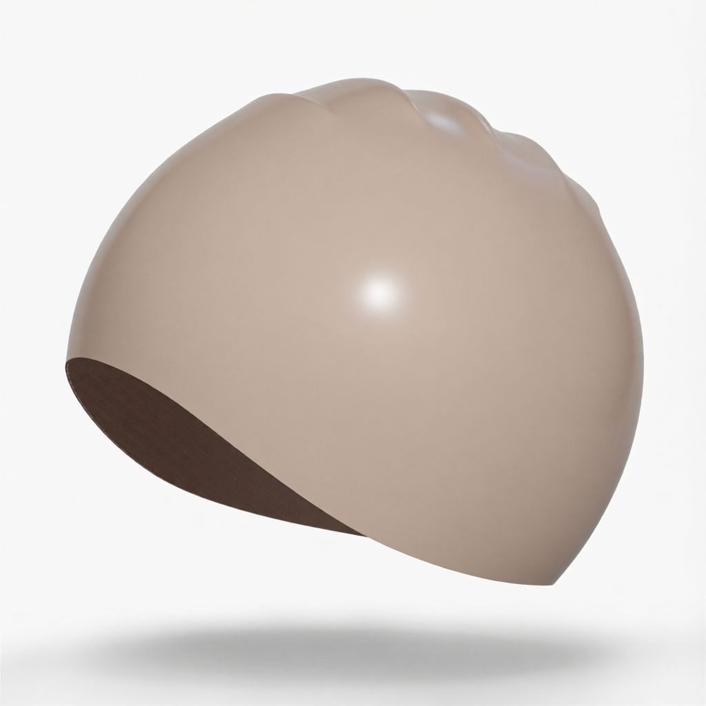 Silicone Swim Cap for Long Hair - Waterproof, Anti-Slip, Comfort Fit with High Elasticity and UV Protection