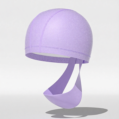 Cotton Blend Swim Cap with Anti-Fog Design for Women - Lightweight, Breathable, UV Protection, Comfort Fit