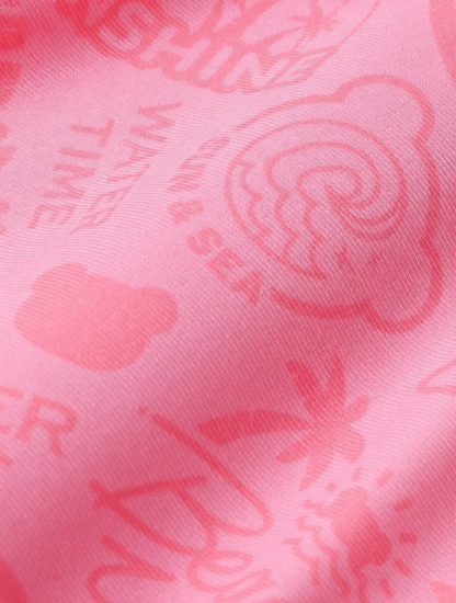 Polyester Swim Cap with Waterproof Print Design for Women and Girls