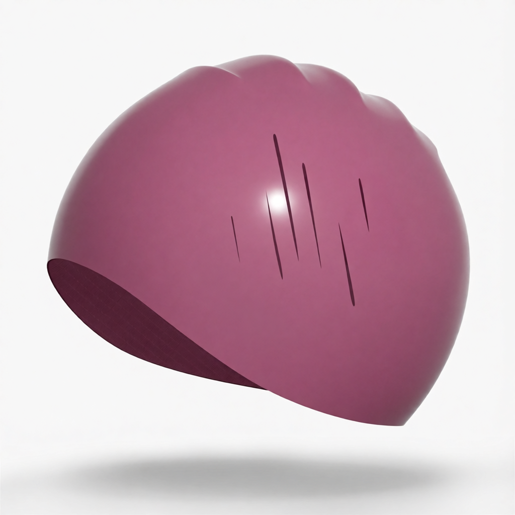 Silicone Swim Cap for Long Hair - Waterproof, Anti-Slip, Comfort Fit with High Elasticity and UV Protection
