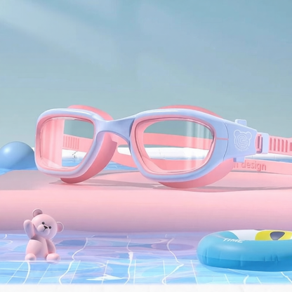 Soft Silicone Kids Swim Goggles with Anti-Fog Lens and Comfort Fit Design