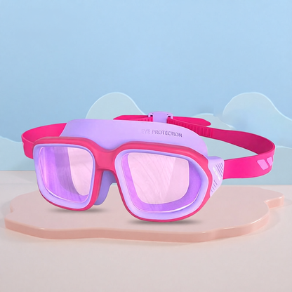 Silicone Kids Swim Goggles with Anti-Fog Lens and UV Protection for Swimming Training