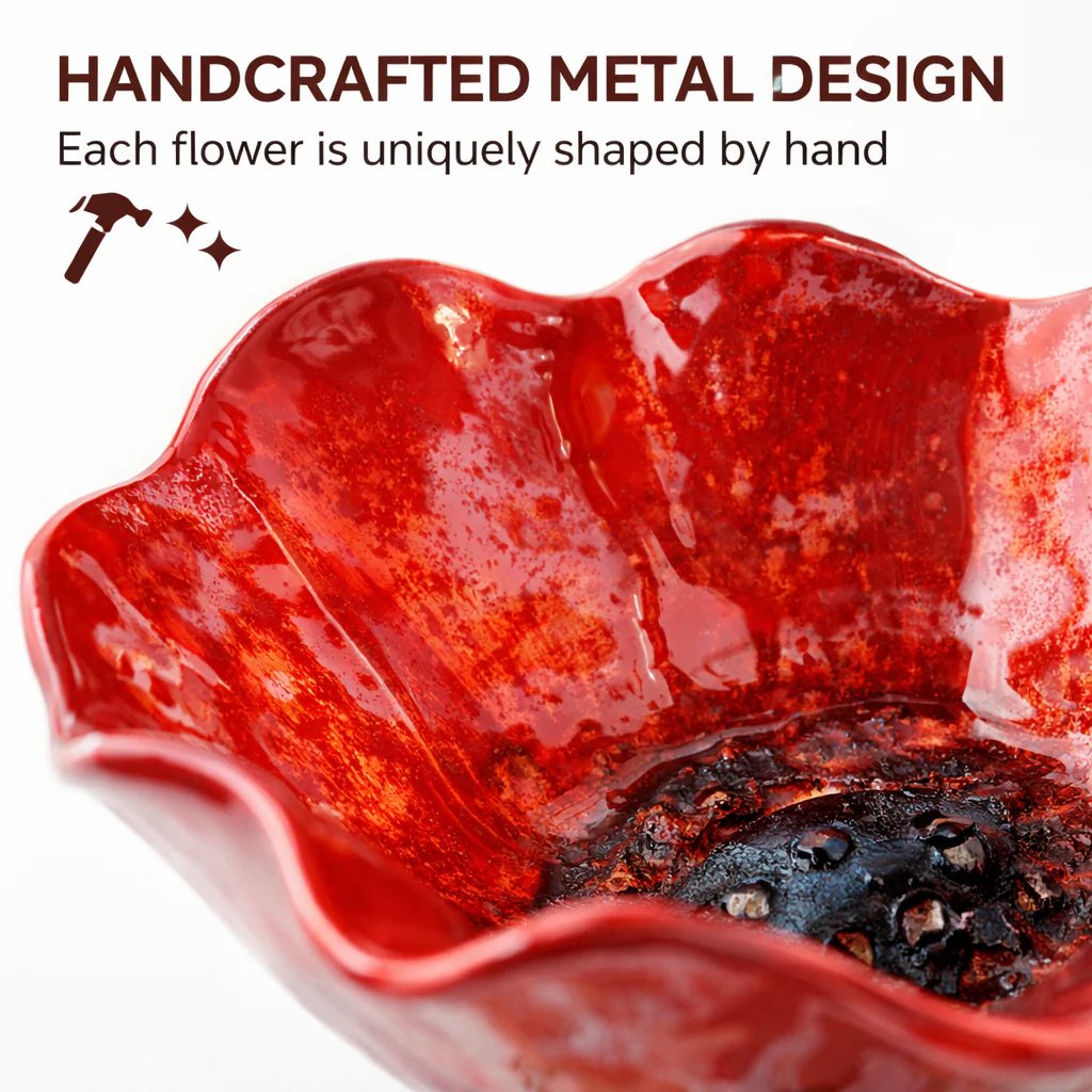 💖🎁Early Spring Limited-Time 50% Off--🎁Handmade Metal Flower Garden Stake🐦