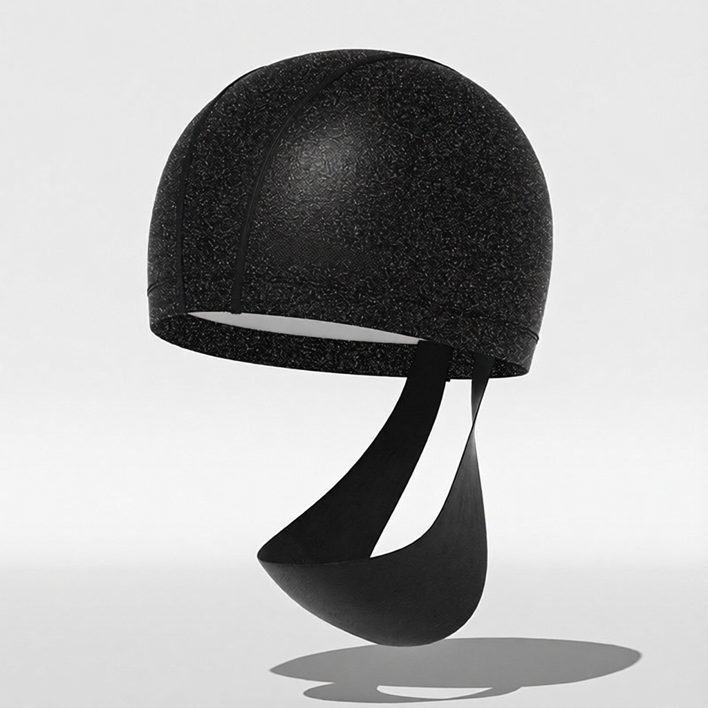 Cotton Blend Swim Cap with Anti-Fog Design for Women - Lightweight, Breathable, UV Protection, Comfort Fit