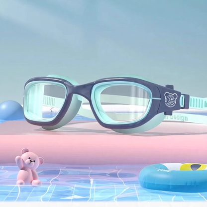 Soft Silicone Kids Swim Goggles with Anti-Fog Lens and Comfort Fit Design