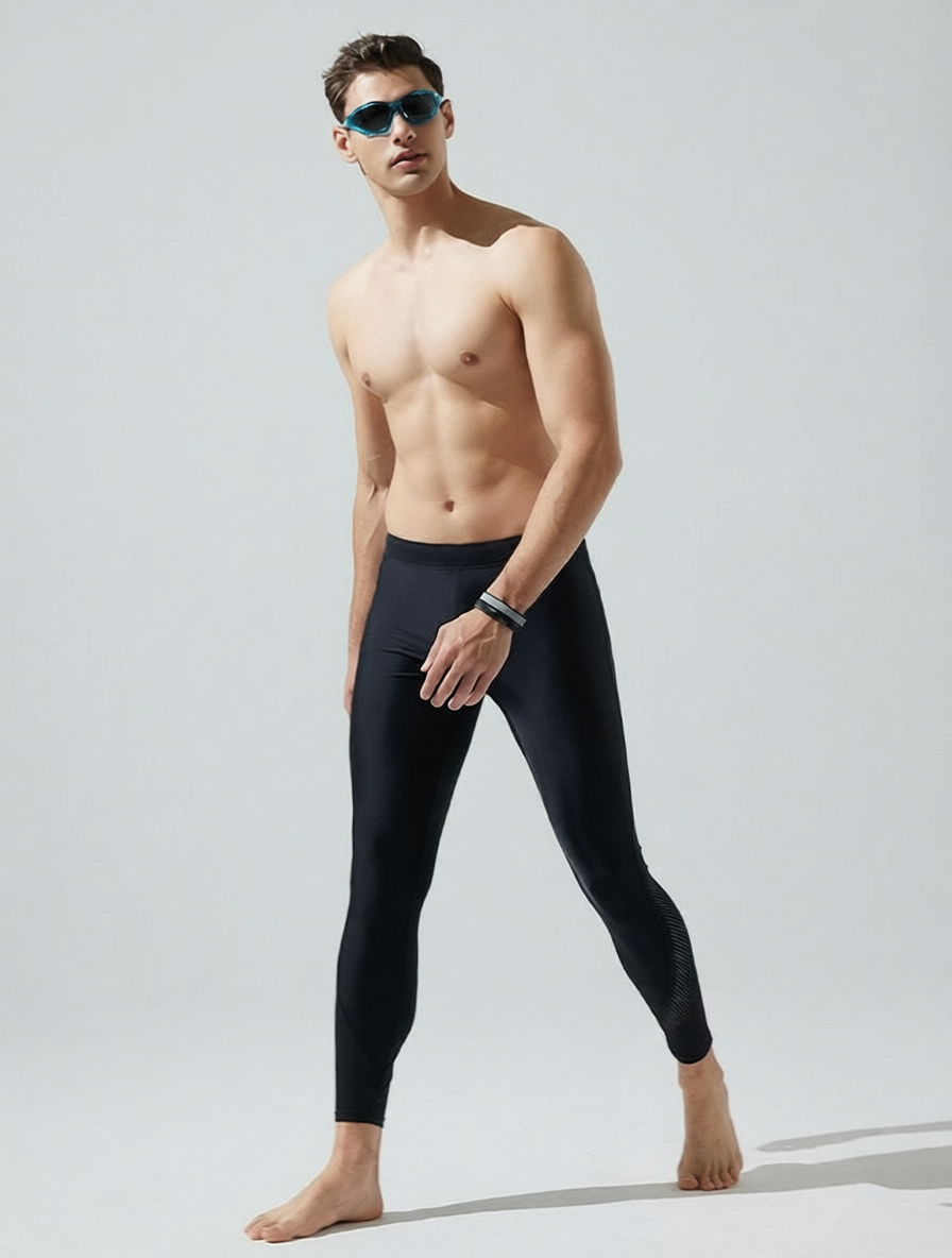 Neoprene Men's Surf Leggings Full Length Water Sports Pants with Stretch Fit and Quick-Dry Technology