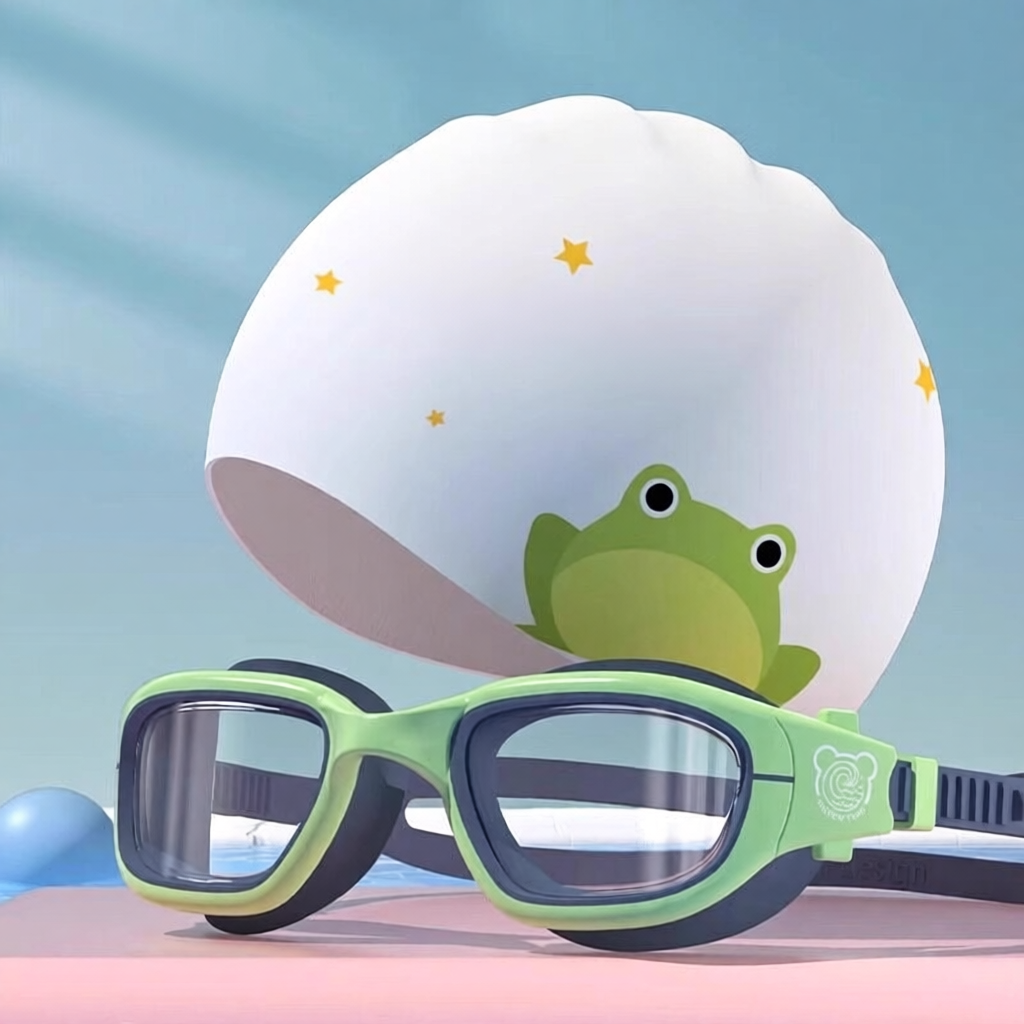 Soft Silicone Kids Swim Goggles with Anti-Fog Lens and Comfort Fit Design