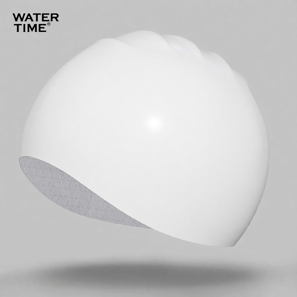 Silicone Swim Cap with Anti-Slip Design for Women, Waterproof and Comfortable Swimming Hat for Long Hair, Soft Elastic Material