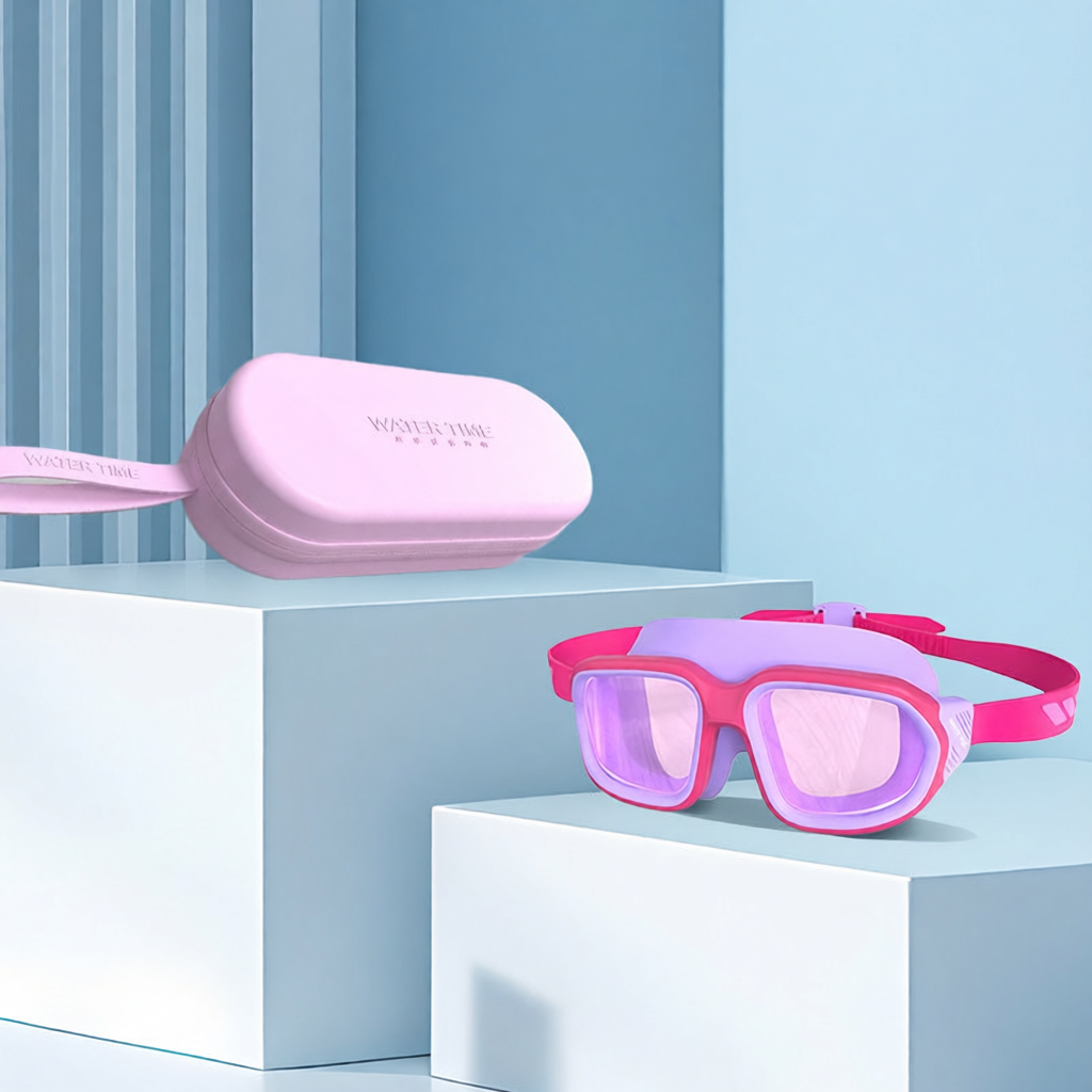 Silicone Kids Swim Goggles with Anti-Fog Lens and UV Protection for Swimming Training
