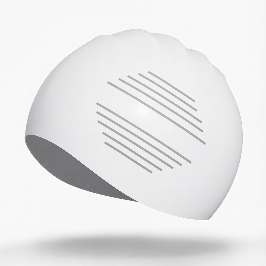 Silicone Swim Cap with Breathable Design for Women - Water Time Brand Swimming Hat