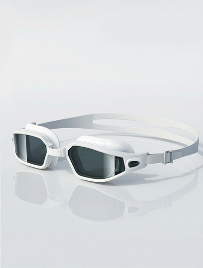 Silicone Frame Anti-Fog Swim Goggles with UV Protection for Men and Women