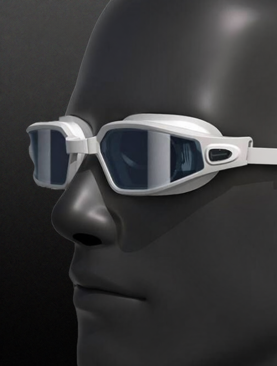 Silicone Swim Goggles with Anti-Fog Lens for Clear Vision and Comfortable Fit