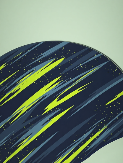 Silicone Swim Cap with Galaxy Print Design - Waterproof, Anti-Slip, Comfort Fit for Swimming Training and Competition