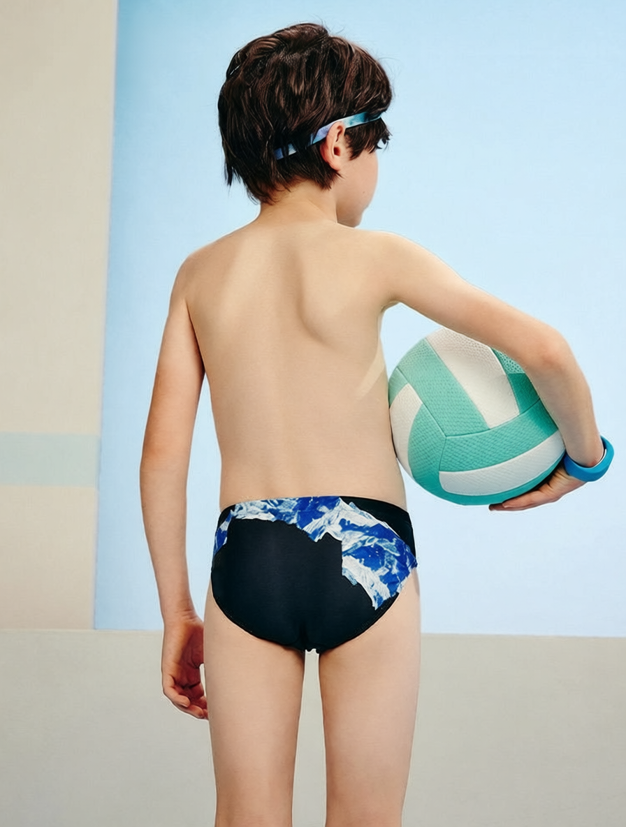 Cotton Blend Kids Swim Briefs - Comfortable, Quick-Dry, and Durable for Active Play
