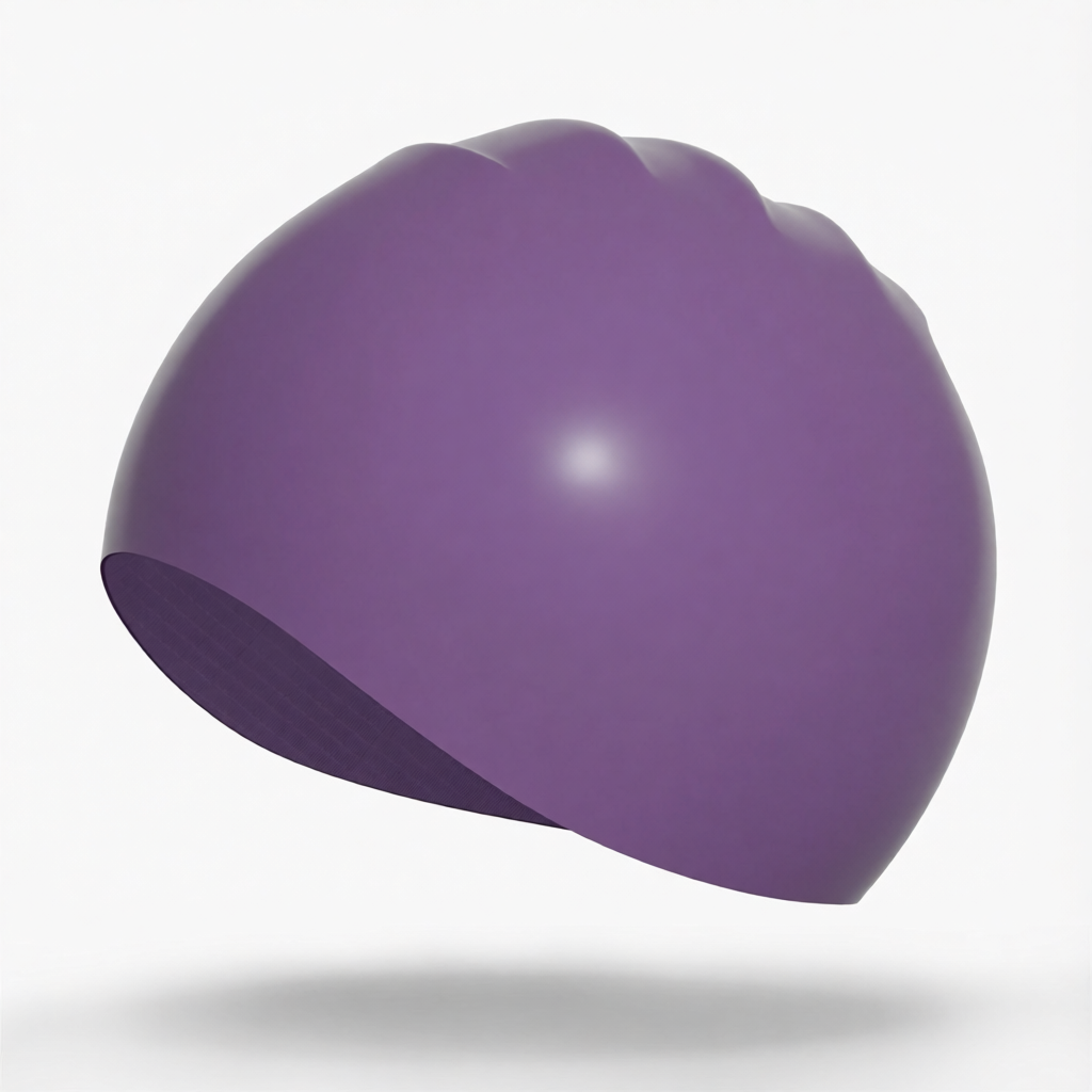 Silicone Swim Cap with Breathable Design for Women - Water Time Brand Swimming Hat