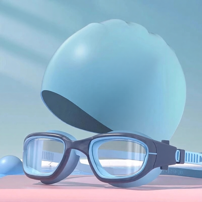 Soft Silicone Kids Swim Goggles with Anti-Fog Lens and Comfort Fit Design