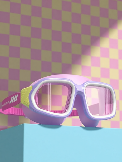 Silicone Kids Swim Goggles with Anti-Fog Lens and UV Protection for Swimming Training