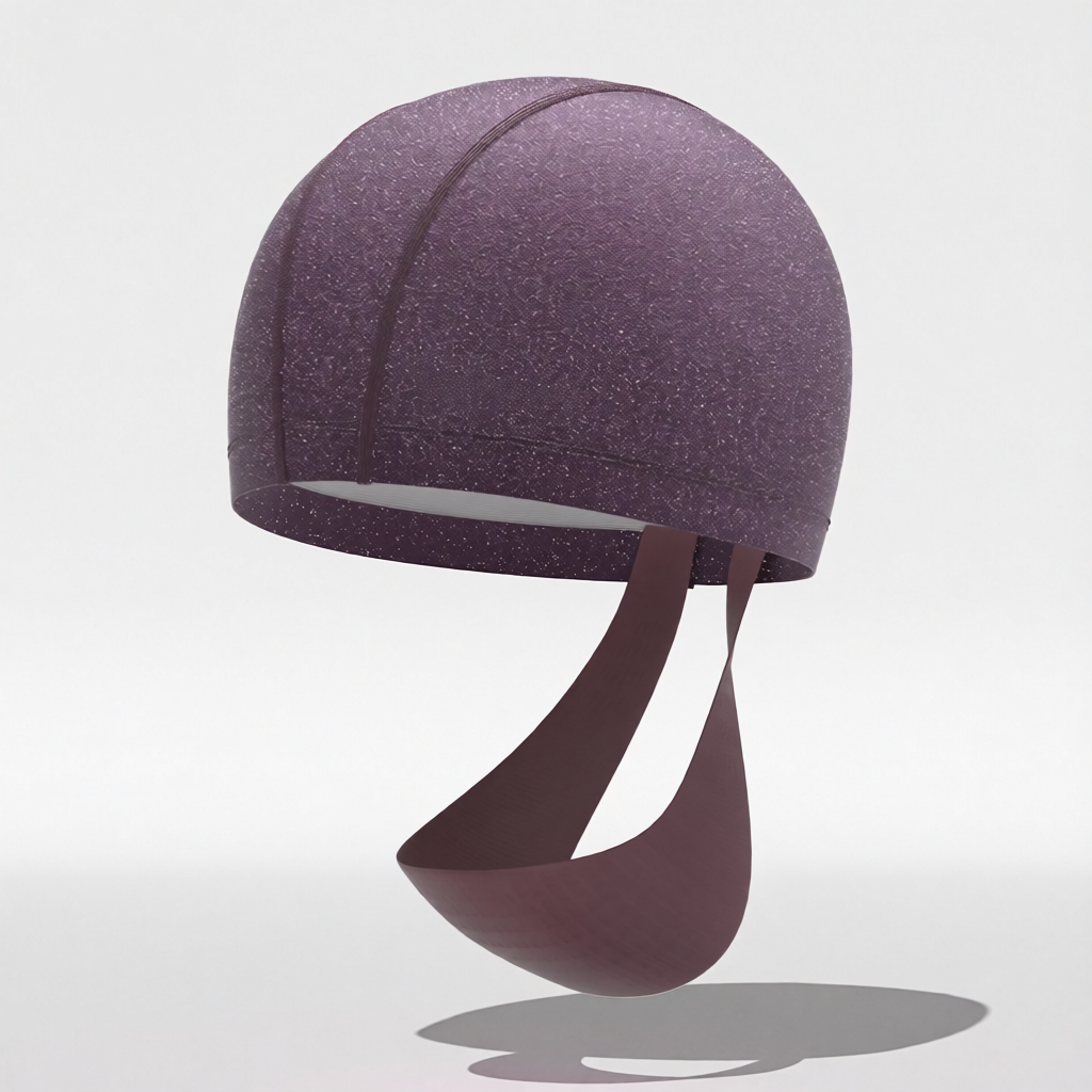Cotton Blend Swim Cap with Anti-Fog Design for Women - Lightweight, Breathable, UV Protection, Comfort Fit