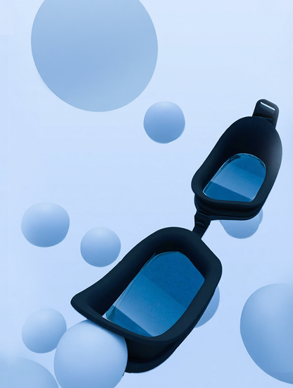 Silicone Swim Goggles with Anti-Fog Lens for Clear Vision and Comfortable Fit