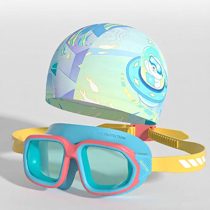 Silicone Kids Swim Goggles with Anti-Fog Lens and UV Protection for Swimming Training
