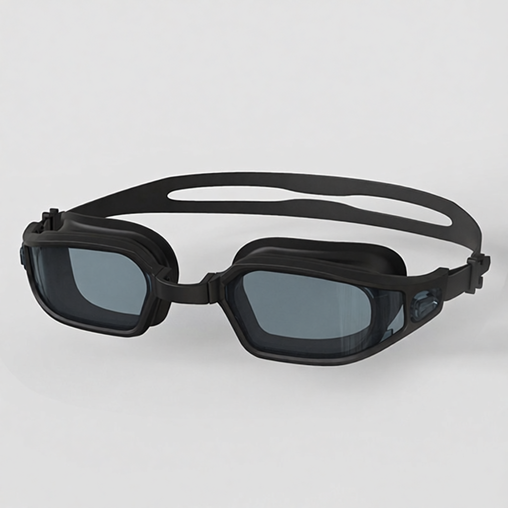Silicone Swim Goggles with Anti-Fog Lens for Clear Vision and Comfortable Fit