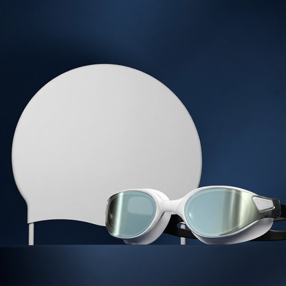 Silicone Swim Goggles with Anti-Fog Lens for Clear Vision and Comfortable Fit