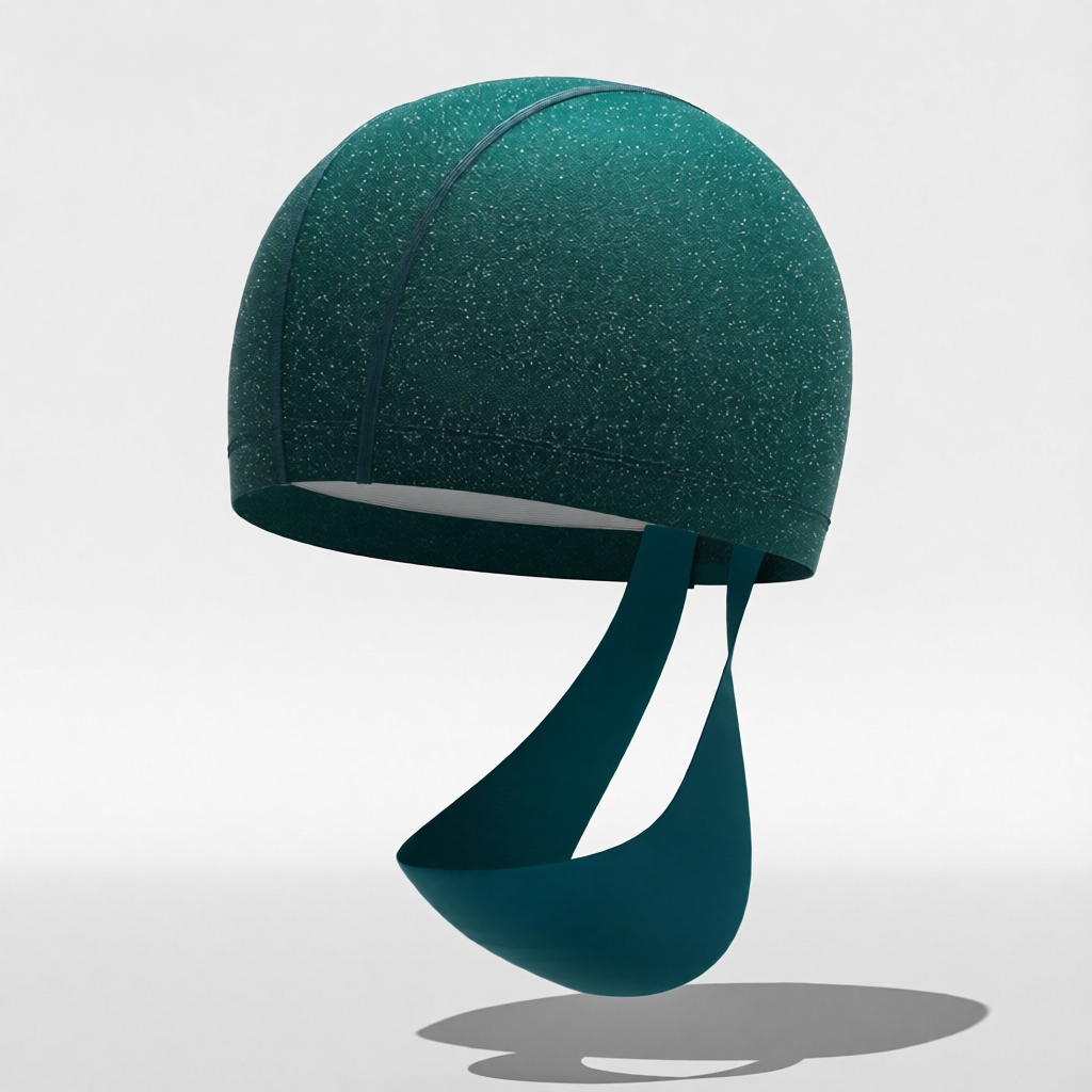 Cotton Blend Swim Cap with Anti-Fog Design for Women - Lightweight, Breathable, UV Protection, Comfort Fit