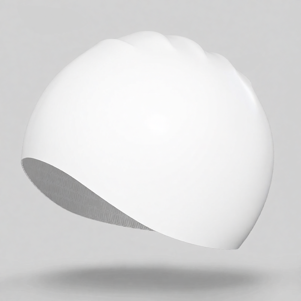 Silicone Swim Cap with Anti-Slip Design for Women, Waterproof and Comfortable Swimming Hat for Long Hair, Soft Elastic Material