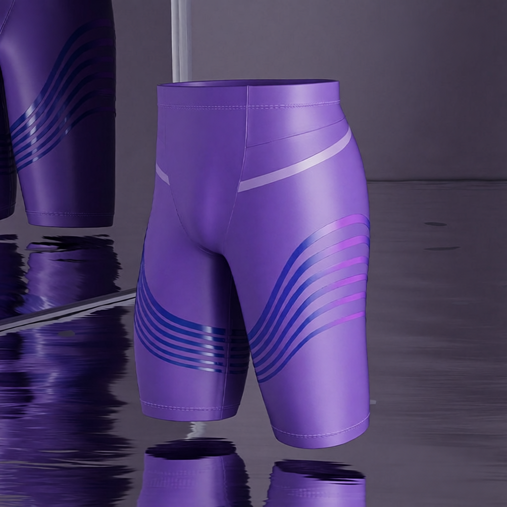 Men's High-Performance Compression Swim Shorts with Quick-Dry Fabric for Swimming and Water Sports