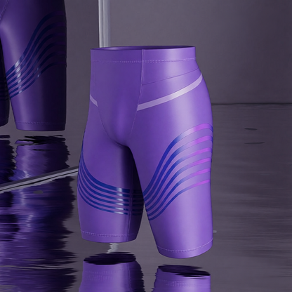 Men's High-Performance Compression Swim Shorts with Quick-Dry Fabric for Swimming and Water Sports