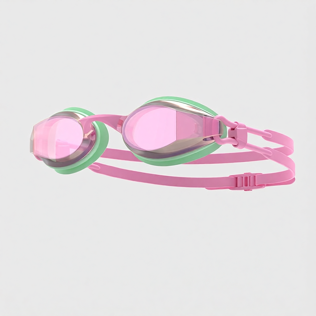 Silicone Swim Goggles with Anti-Fog Lens and UV Protection for Kids and Adults