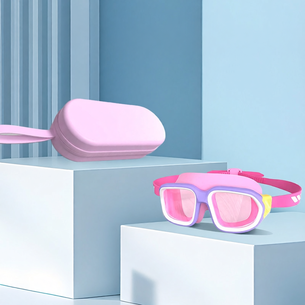 Silicone Kids Swim Goggles with Anti-Fog Lens and UV Protection for Swimming Training