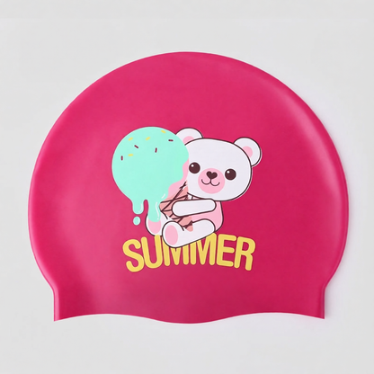 Silicone Swim Cap for Women - Anti-Slip, Water-Resistant, Comfort Fit, Ideal for Swimming Training and Pool Use